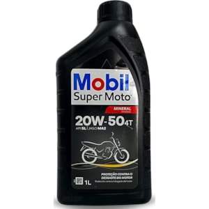 Óleo Mobil Super Moto 20W 50 4T 1L | Proteção Motor E Embreagem
