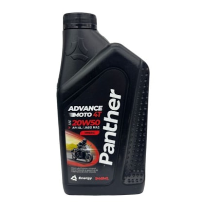 ÓLEO PARA MOTOR 20W50 PANTHER 4 TEMPOS 1L, MINERAL
