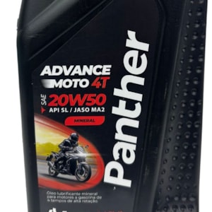 ÓLEO PARA MOTOR 20W50 PANTHER 4 TEMPOS 1L, MINERAL
