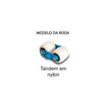Paleteira Manual Paletrans Tm2500 Rtn 2500Kg Garfo 680Mm Roda Tandem Nylon