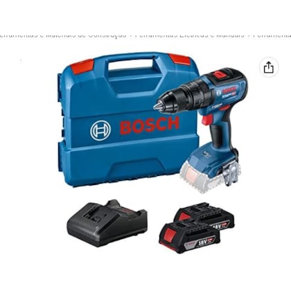 Parafusadeira E Furadeira De Impacto A Bateria Bosch Gsb 185 Li 18V 1/2