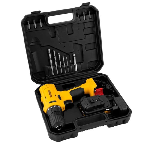 PARAFUSADEIRA / FURADEIRA VONDER PFV120 À BATERIA CARREGADOR+ MALETA 110/220V-95085ca8-43d9-4c60-94c5-3d2774fdf763