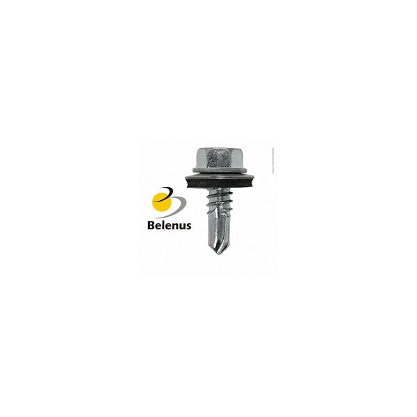 PARAFUSO AUTOBROCANTE PARA TELHA BELENUS 12X1.1/2 POL ZINCADO BRANCO FLANGEADO-4281abb3-50bd-496e-af46-85f50cdec969