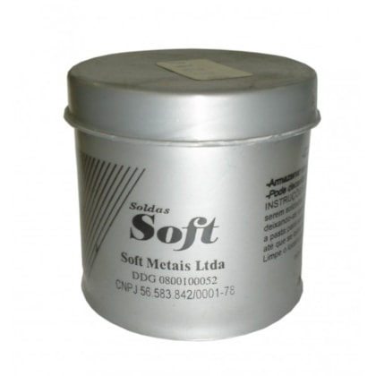 PASTA PARA SOLDA SOFT 110 G PREPARAÇÃO DE SUPERFÍCIES SOLDAGEM ELETRÔNICA E ELÉTRICA