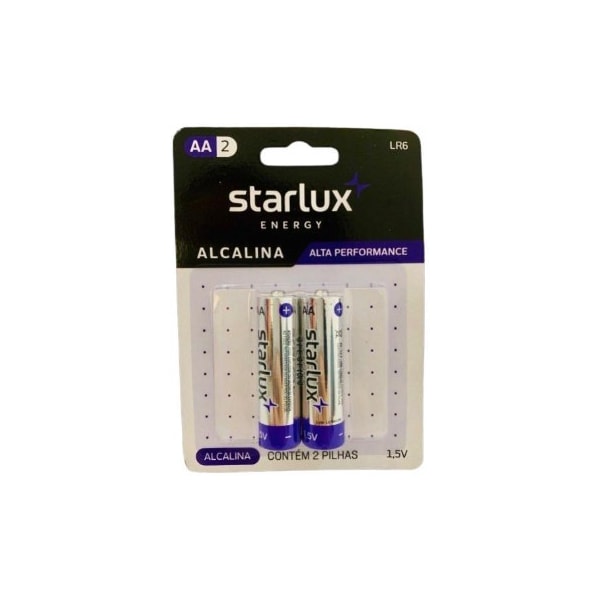 PILHA ALCALINA AA STARLUX ENERGY 1,5 V CARTELA COM 2 UNIDADES-7bc5dc30-91e2-4bf6-bde4-b7abb79c8b9b
