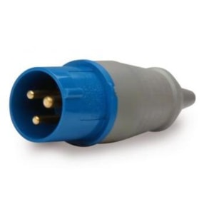 PINO INDUSTRIAL 2P+T 16A 220V SOPRANO 6H AZUL IP44