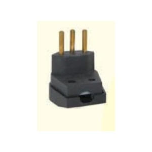 PINO MACHO 2P+T 10A 250V MEC TRONIC NBR 14136 CINZA PLUG ELÉTRICO FORTE