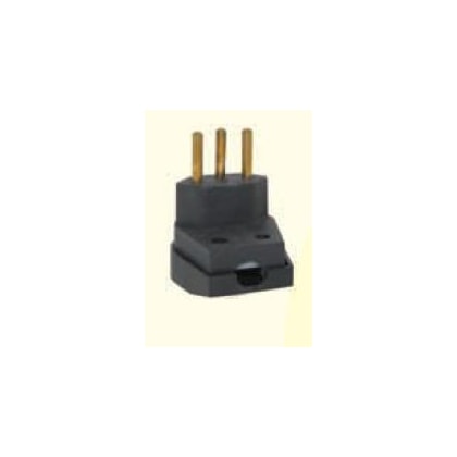 Pino Macho 2P+T 10A 250V Mec Tronic Nbr 14136 Cinza Plug Elétrico Forte