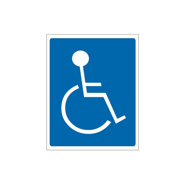 Placa 15X20Cm Deficiente Físico Sinalize Em PVC Autoadesiva-624dcf9a-d869-4318-b33c-2b79c05c0878