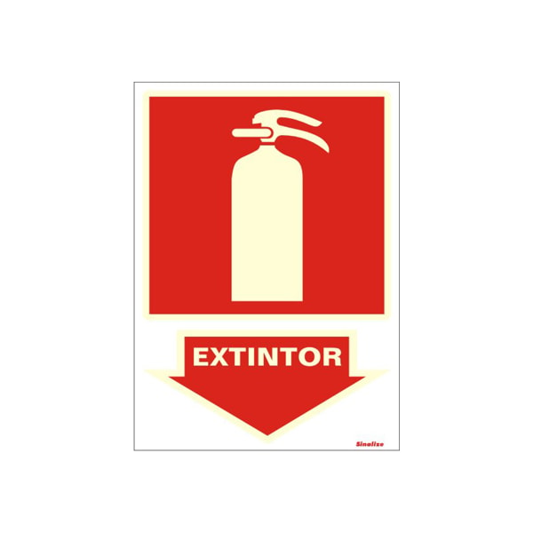 Placa De Sinalização Sinalize 20X30Cm PVC Extintor Fluorescente Auto Adesiva-c6e56b50-7645-45c2-8ae4-fe8a6b5f2d83
