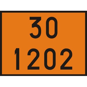 Placa Numerologia De Risco Plastcor 30 X 40 Cm Óleo Diesel 30 1202