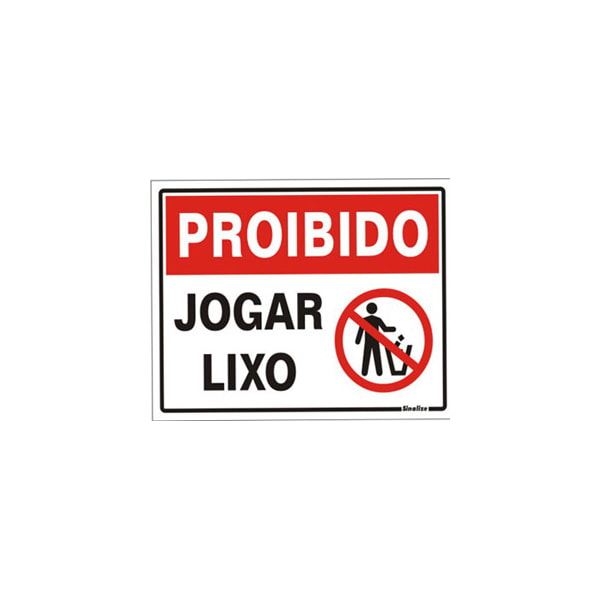Placa Proibido Jogar Lixo Sinalize 15X20Cm Em PVC Autoadesiva-3ca2e812-e3a4-4bed-b3fa-ec6d3aad29f4