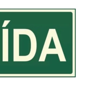 PLACA SAÍDA FOTOLUMINESCENTE SINALIZE 30X15CM