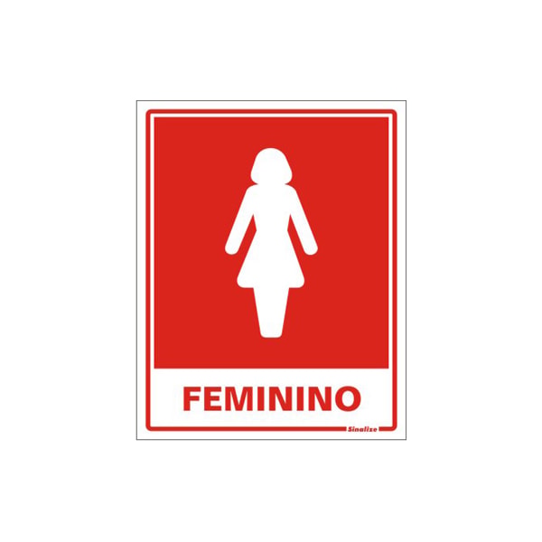 PLACA SINALIZAÇÃO SANITÁRIO FEMININO SINALIZE 15X20CM AUTO ADESIVA PVC-f0947b06-34e3-405e-8efe-6f2618cb4048