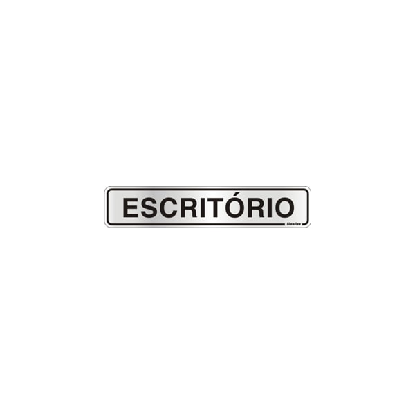 Placa Sinalize 5X25Cm Alumínio Escritório Autoadesiva-22f5d181-eca5-4af6-9be8-6b8301b279b6