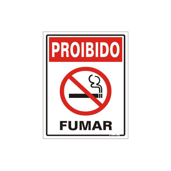 Placa Sinalize Proibido Fumar 15X20Cm Auto Adesiva Em Poliestireno-3c2e79e2-7f33-4ebf-97cc-21a386cc7364
