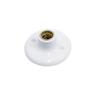 PLAFONIER PLAFON SOQUETE PORCELANA 100W BRANCO TASCHIBRA, E 27