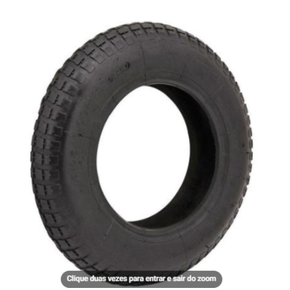 Pneu 3.25 8 Para Carrinho De Mão Lotus Com 2 Lonas Capacidade 90Kg