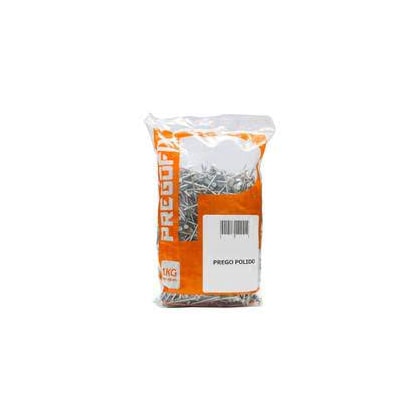 Prego Com Cabeça Pregofix 15X21 Polido 1Kg Para Madeira E Construção Civil