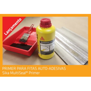 Primer Sika Multiseal 1 Litro Para Fitas Asfálticas E Impermeabilização