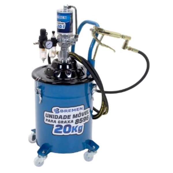 Propulsora Pneumática Para Graxa Bremen 20 Kg Com Carrinho Rateio 50:1-c4109679-3bb9-4b9a-ab77-36e74fa4090d