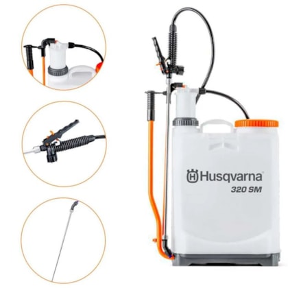 PULVERIZADOR / BOMBA COSTAL MANUAL HUSQVARNA 20 LITROS 320SM