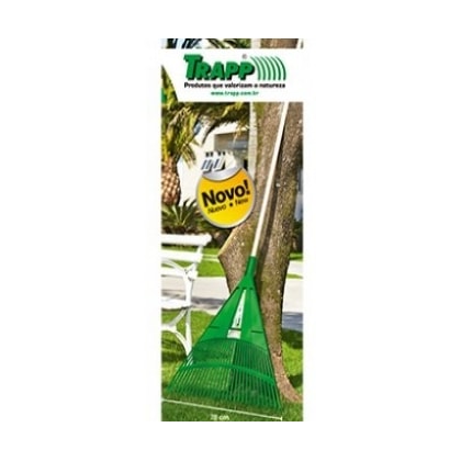 RASTELO TRAPP VS 7830 30 DENTES VERDE COM CABO 78CM JARDINAGEM