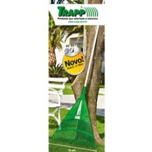 RASTELO TRAPP VS 7830 30 DENTES VERDE COM CABO 78CM JARDINAGEM
