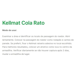 RATOEIRA ADESIVA COLA RATO KELLDRIN KELLMAT