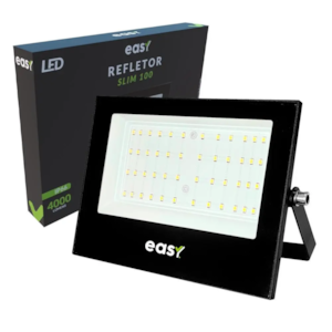 REFLETOR LED 100W AVANT/EASY BIVOLT 6500K EXTERNO RETANGULAR PRETO