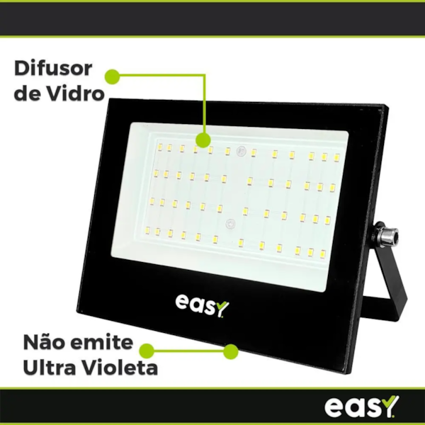 REFLETOR LED 100W AVANT/EASY BIVOLT 6500K EXTERNO RETANGULAR PRETO-255e5228-816d-49d6-812e-e787eef95629