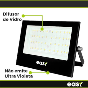 REFLETOR LED EASY, BIVOLT 100W BR6500K 4000