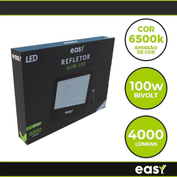 REFLETOR LED EASY, BIVOLT 100W BR6500K 4000-6ad6de62-2d7d-49ed-8005-abc0053c86f3