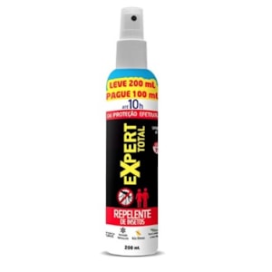 REPELENTE SPRAY NUTRIEX EXPERT TOTAL FAMILY 10 HORAS DEET 10% 200 ML PARA PROTEÇÃO CONTRA MOSQUITOS