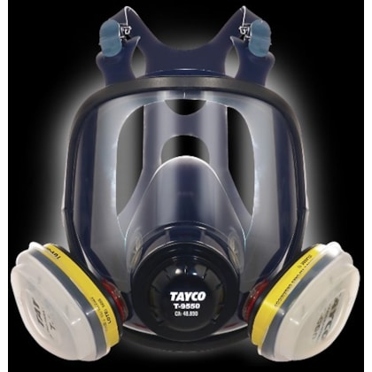 RESPIRADOR FACIAL INTEIRO TAYCO T 9550 CA 48.890 SILICONE COM VISOR ANTIEMBAÇANTE