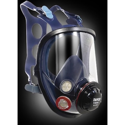 RESPIRADOR FACIAL INTEIRO TAYCO T 9550 CA 48.890 SILICONE COM VISOR ANTIEMBAÇANTE