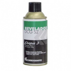 REVELADOR DE TRINCA CARBOGRAFITE DCG S2 300ML ETAPA 3 END LÍQUIDO PENETRANTE
