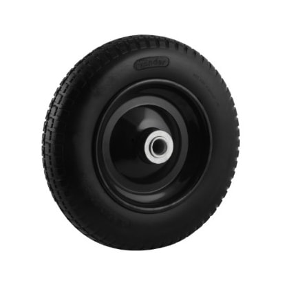 Roda Completa Vonder 3.00 8 Com Pneu PU Sem Câmara Aro De Aço 100Kg
