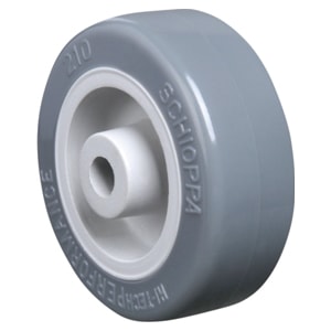 Roda De PVC Bp Schioppa R 210 Cinza 50 Mm Furo Passante 30 Kg