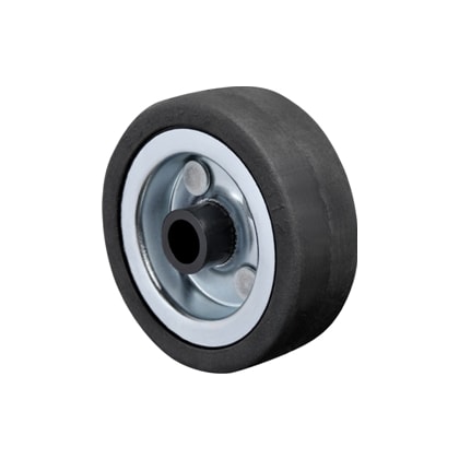 Roda Schioppa Bd 100Mm Borracha Maciça Com Bucha De Nylon