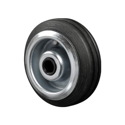 Roda Schioppa R 614 Bdn 150 Mm De Borracha Maciça Com Bucha De Nylon
