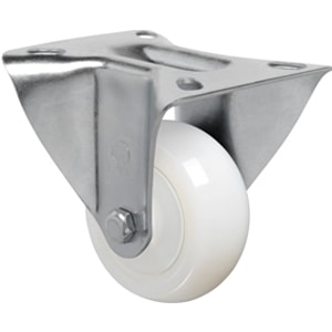 Rodízio Fixo Schioppa 412 Fl Nte Branco Reforçado 100 Mm 170 Kg Com Rolamento