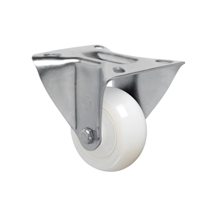 Rodízio Fixo Schioppa 412 Fl Nte Branco Reforçado 100 Mm 170 Kg Com Rolamento