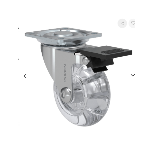 RODÍZIO GIRATÓRIO 50MM SCHIOPPA LA10 GEL COM FREIO PLACA 40KG-52b01a8e-7174-48eb-ace9-f1030d9445b4