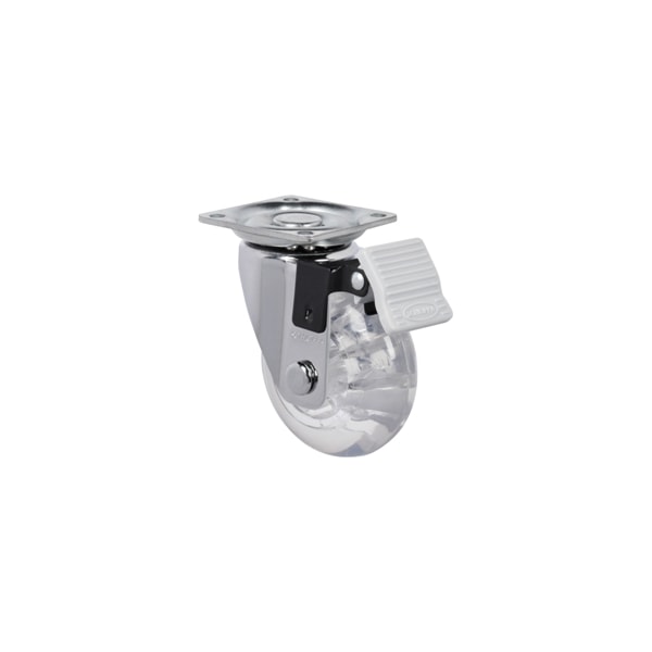 RODÍZIO GIRATÓRIO COM FREIO SCHIOPPA 200 MGAP FUMÊ 50MM BASE FURO PASSANTE 40KG-7544db99-e872-4a61-bc32-76e2c2f57390