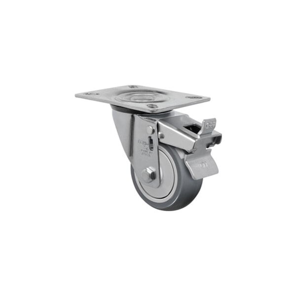 Rodízio Giratório Schioppa 100 Mm Com Freio Furo Passante Capacidade 65 Kg-4157ae94-d9b9-4f64-933f-82b641770831