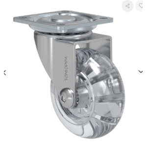 Rodízio Giratório Schioppa 200 Mcgap Gel Com Placa 50Mm 40Kg