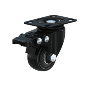 Rodízio Giratório Schioppa Gl 158 Bpe G Onix 40 Mm Com Placa E Freio