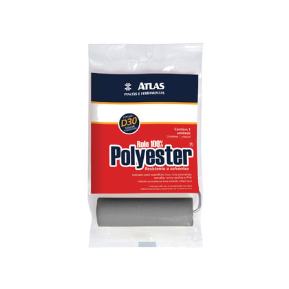 Rolo De Espuma Poliéster 5Cm Atlas Densidade 30 Para Esmalte E Verniz