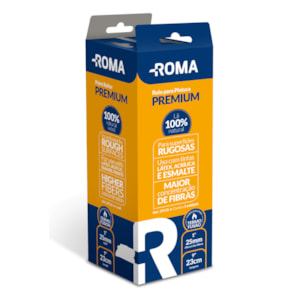 Rolo De Lã Roma 23Cm Premium Sem Cabo 100% Natural